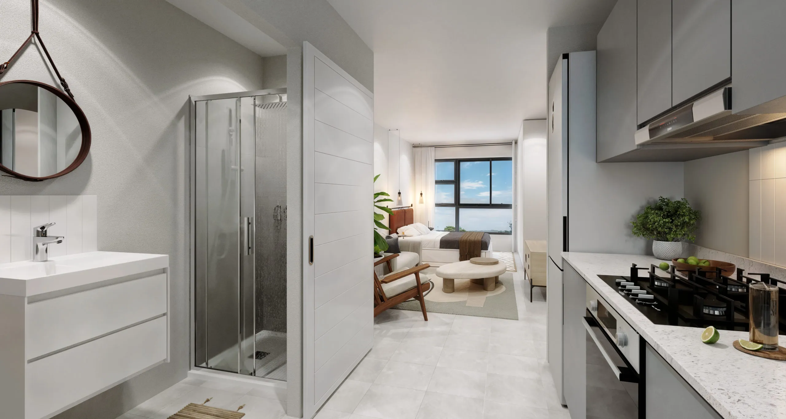 Modern bathroom interior